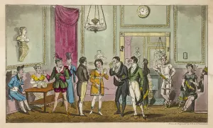 Social / Green Room 1820 Fashionable Visitors Print
