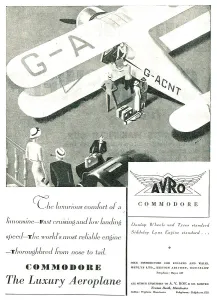 Avro Commodore Airplane Luxury Print