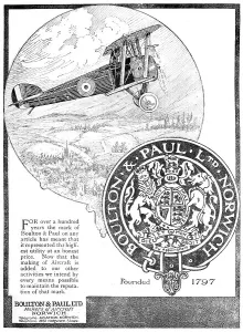Vintage Boulton & Paul Ltd. Aviation Print 1797