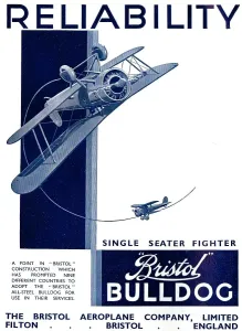 Vintage Bristol Bulldog Fighter Aircraft Print