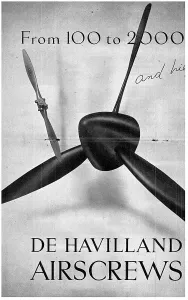De Havilland Airstream Propeller Print 1920s
