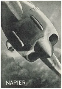 Napier Engine Advertisement Print 1920s