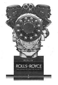 Vintage Rolls-Royce Merlin Engine Print