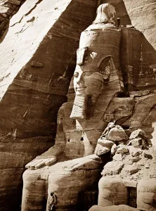 Abu Simbel Print, Victorian Period