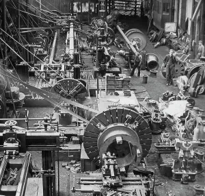 Blaydon Iron Works Victorian Era Print