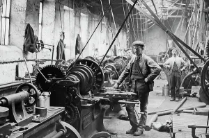Blaydon Iron Works Victorian Era Print