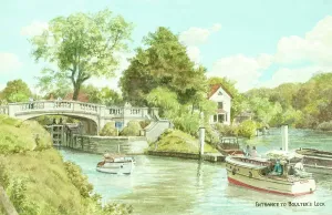 Boulter's Lock Print, River Thames, Maidenhead