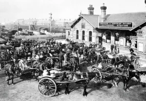 Victorian Era Train Station Prints: Clitheroe Railway Station