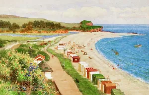 East Beach and Otter Head, Budleigh Salterton Print