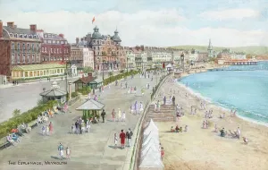 English Coastal Scene Prints: Esplanade at Weymouth, Dorset