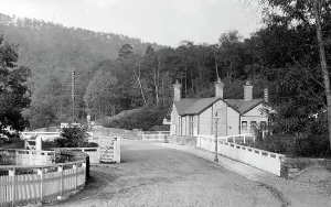 Grindleford Railway Station Print Early 1900s