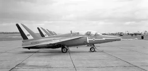Hawker Siddeley Gnat T.1 XR993 Red Arrows Print 1968