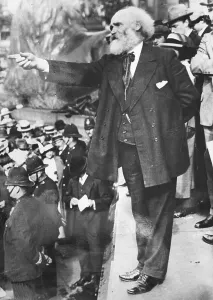 Keir Hardie Giving a Speech, London Print
