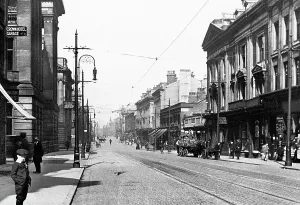 Prints of Preston Lancaster Road early 1900s Lancaster Prints: Early 1900s Preston Lancaster Road Print
