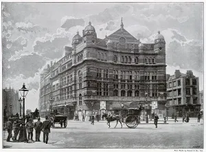 London's Historic Theatres Prints: Where Shafesbury Avenue and Charing Cross Road meet