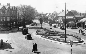 Four Oaks Mere Green Corner Print, 1930s