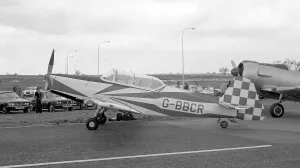 Prints of Zlin Z.526M Trener Master G-BBCR (msn 916), at Kirmington (now Humberside Airport) in June 1974. Date: 1974 Humberside Prints: Zlin Z.526M Trener Master Print, June 1974