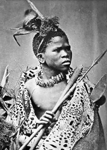 Africa Zulu Warrior Print