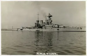 HMS Tiger Battlecruiser Print circa 1915