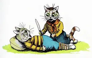 Louis Wain Cat Art Prints: Louis Wain - The Cat Scouts, 1912