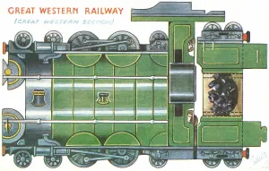 Great Western Railway Posters Prints: Steam Engine
