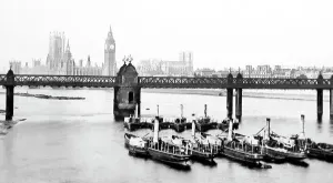 British Landscape Artwork Prints: View from Waterloo Bridge, London