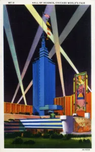 Chicago Worlds Fair 1933 - Hall of Science Print
