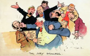 The Jury Disagree Print circa 1910s