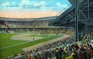 Baseball Stadium Prints: Navin Field (Briggs Stadium) Print, circa 1920s