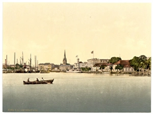 From new lighthouse, Swinemunde, Pommeraina, Germany (i.e From new lighthouse, Swinemunde, Pommeraina, Germany (i.e