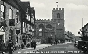 Images Dated 21st March 2016: New Place, Guild Chapel and Grammar School, Stratford