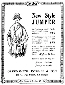 New style jumper - 1919 ladies clothing advertisement New style jumper - 1919 ladies clothing advertisement