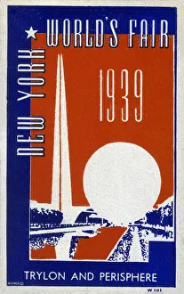 New York World's Fair - Trylon and Perisphere - Promo card New York World's Fair - Trylon and Perisphere - Promo card
