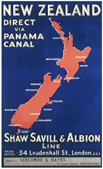 Ships and Boats Gallery: New Zealand travel poster
