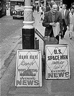 News vendor in Regent Street, London News vendor in Regent Street, London