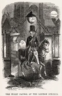 The night patrol of the London streets, 1853 The night patrol of the London streets, 1853