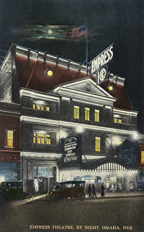 Night view of Empress Theatre, Omaha, Nebraska, USA Night view of Empress Theatre, Omaha, Nebraska, USA