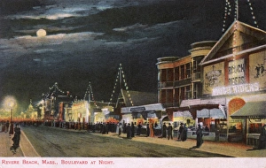 Night view, Revere Beach, Massachusetts, USA Night view, Revere Beach, Massachusetts, USA