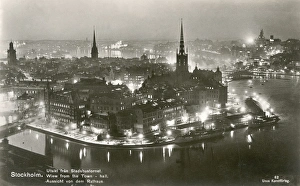 Night view from Town Hall, Stockholm, Sweden Night view from Town Hall, Stockholm, Sweden