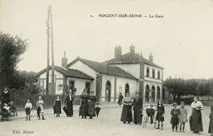 Nogent-sur-Seine, Aube, France - The Station Nogent-sur-Seine, Aube, France - The Station