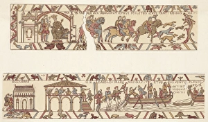 <b class=qtipBold><figcaption>Norman Conquest 1 of 16</figcaption></b><br>King Edward the Confessor sends Harold, earl of Wessex, to confirm to William, duke of Normandy, that he will succeed him on the English throne<br><em>© Mary Evans Picture Library</em> Norman Conquest 1 of 16