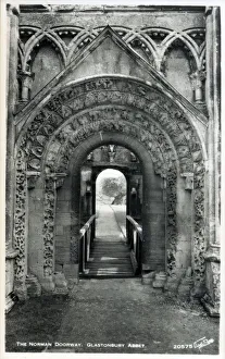 The Norman Doorway - Glastonbury Abbey, Somerset The Norman Doorway - Glastonbury Abbey, Somerset