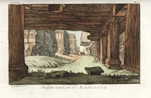 North-east view of the Kailasa temple, Ellora North-east view of the Kailasa temple, Ellora