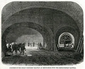 Northern railway at Kings Cross junction 1861 Northern railway at Kings Cross junction 1861