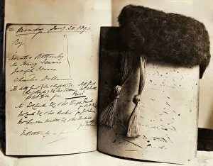 Journalist Gallery: Notebook and wig of Justice Hawkins