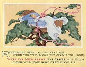 Rhyme Gallery: The nursery rhyme, Rock-a-bye baby, on the tree top