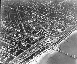 O E Simmonds aerial view of the Clacton-on-Sea Essex O E Simmonds aerial view of the Clacton-on-Sea Essex