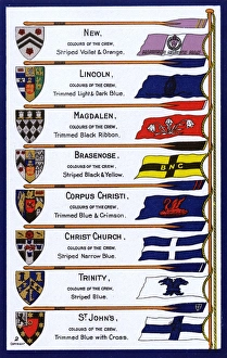 Oars, Flags and Arms of the Colleges of Oxford University Oars, Flags and Arms of the Colleges of Oxford University