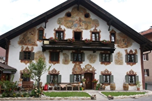Oberammergau - Luftlmalerei Frescoes Oberammergau - Luftlmalerei Frescoes