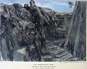 Images Dated 10th March 2011: The Observation Post No reply, Sir - line cut again